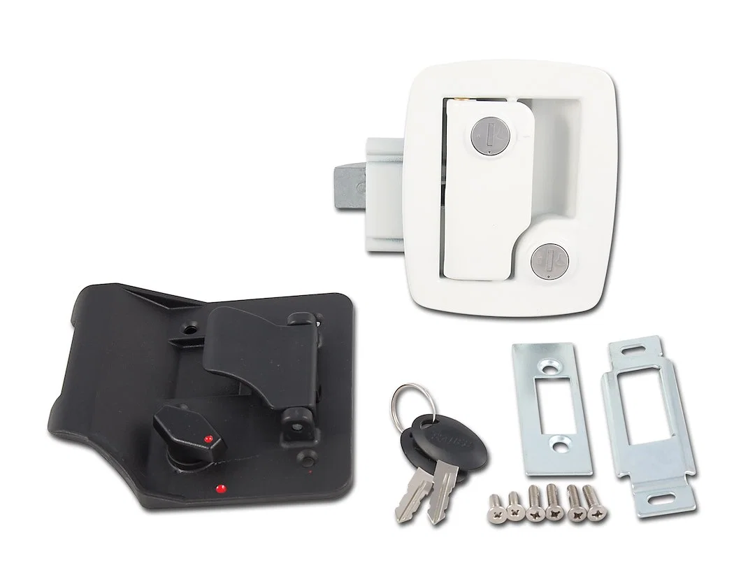 013-534 – AP PRODUCTS Entry Door Handle, Paddle Style Handle Replacement For RV Standard Bauer Entry Door Lock Fits 2...
